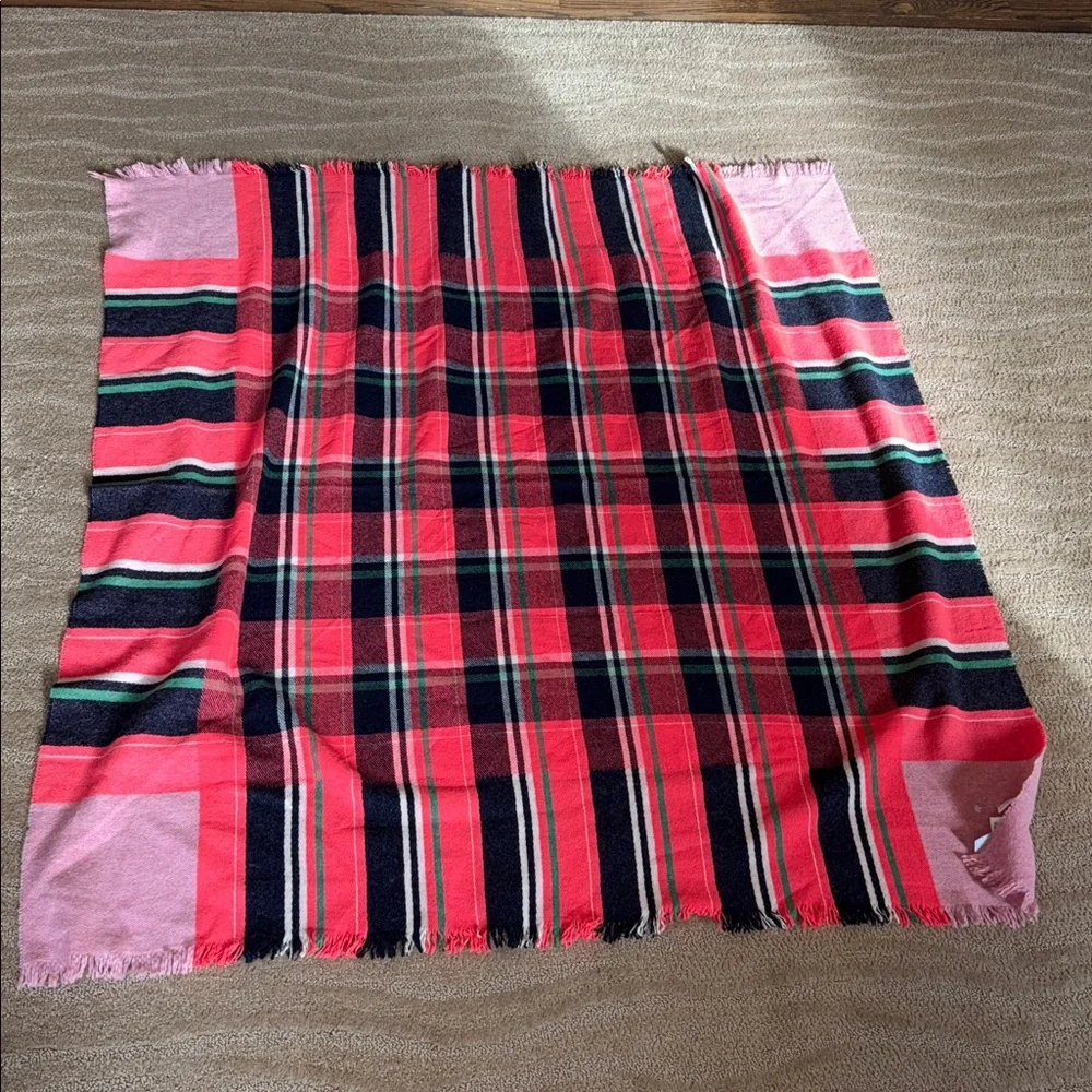 J. Crew Wool Blend Asbury Plaid Scarf‎